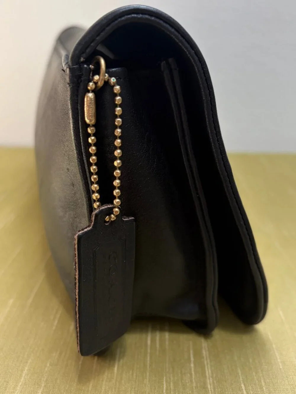 Vintage Bonnie Cashin Coach Envelope Clutch Black Leather - 1973 in EVC - Rare